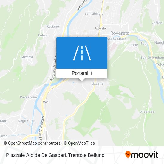 Mappa Piazzale Alcide De Gasperi