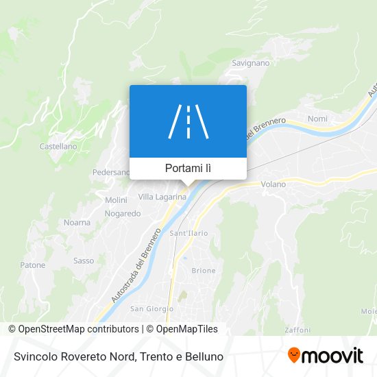 Mappa Svincolo Rovereto Nord