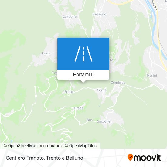Mappa Sentiero Franato
