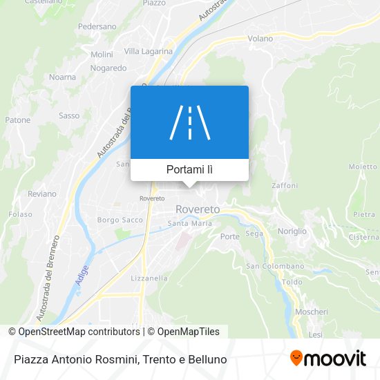Mappa Piazza Antonio Rosmini