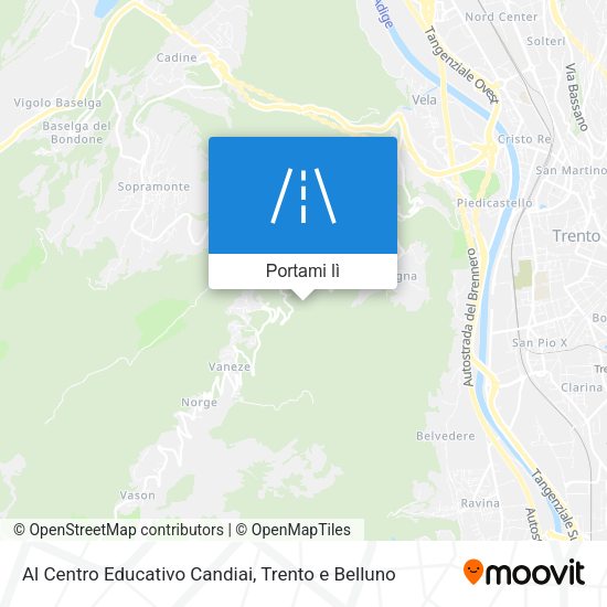 Mappa Al Centro Educativo Candiai