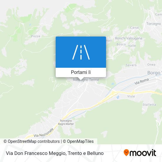 Mappa Via Don Francesco Meggio