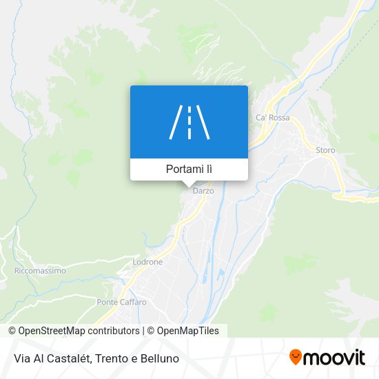 Mappa Via Al Castalét