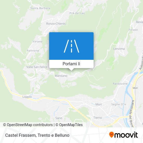 Mappa Castel Frassem