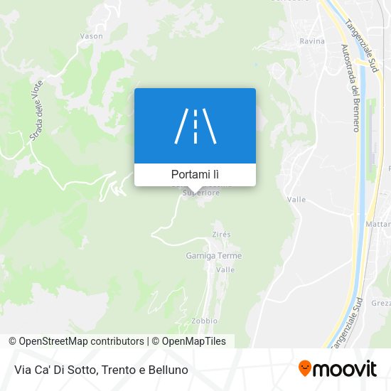 Mappa Via Ca' Di Sotto