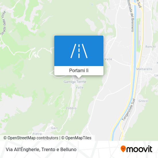 Mappa Via All'Éngherle