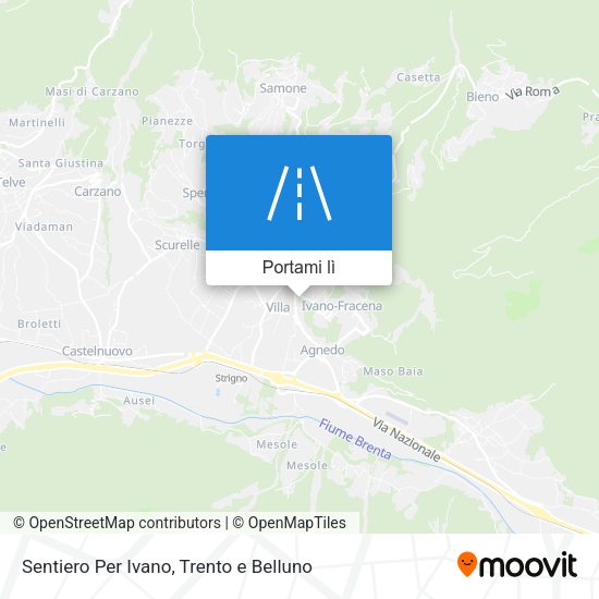 Mappa Sentiero Per Ivano