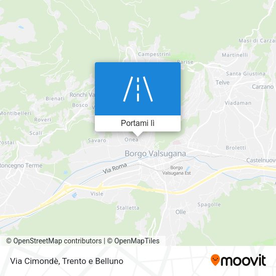 Mappa Via Cimondè