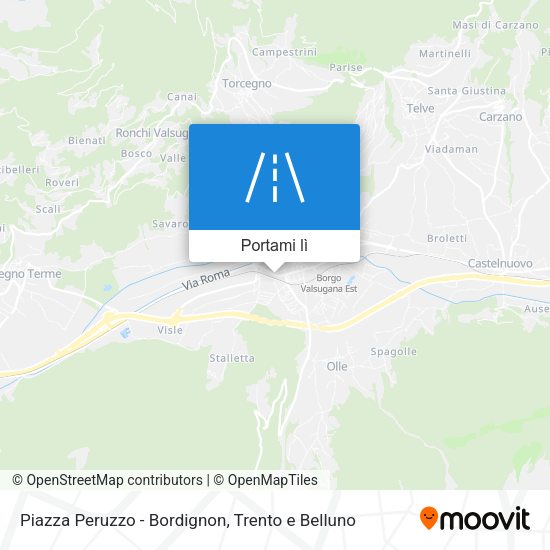 Mappa Piazza Peruzzo - Bordignon