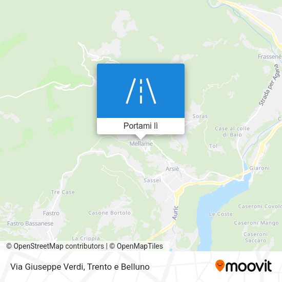 Mappa Via Giuseppe Verdi