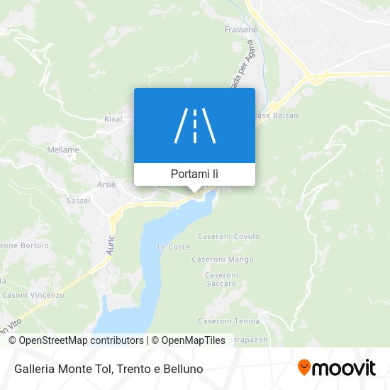Mappa Galleria Monte Tol