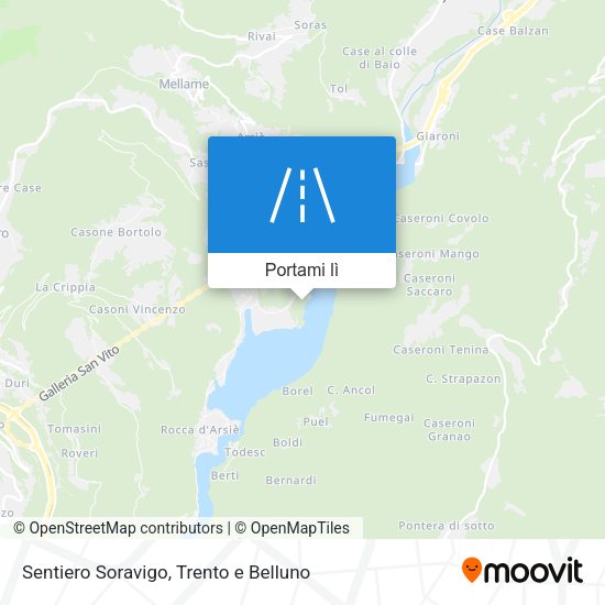 Mappa Sentiero Soravigo