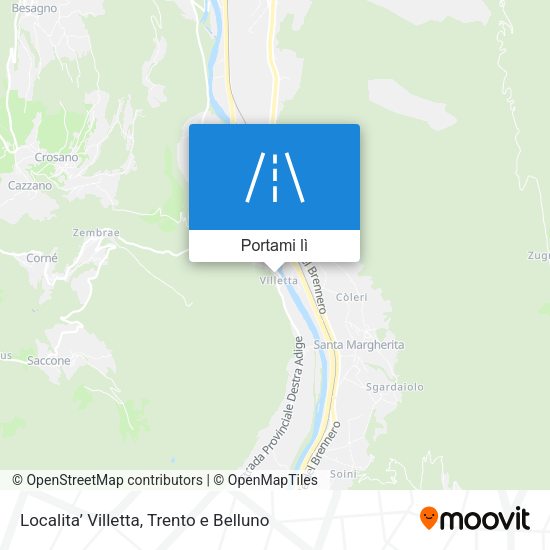 Mappa Localita’ Villetta