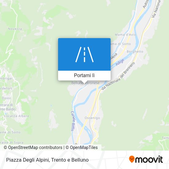 Mappa Piazza Degli Alpini