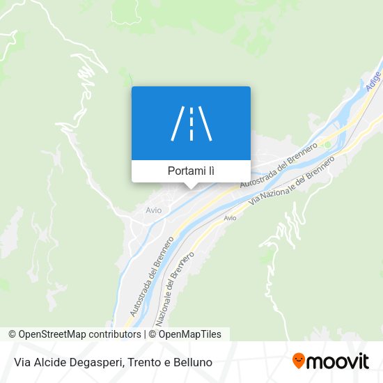 Mappa Via Alcide Degasperi