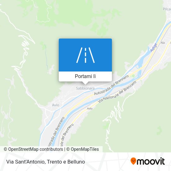 Mappa Via Sant'Antonio