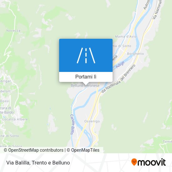 Mappa Via Balilla