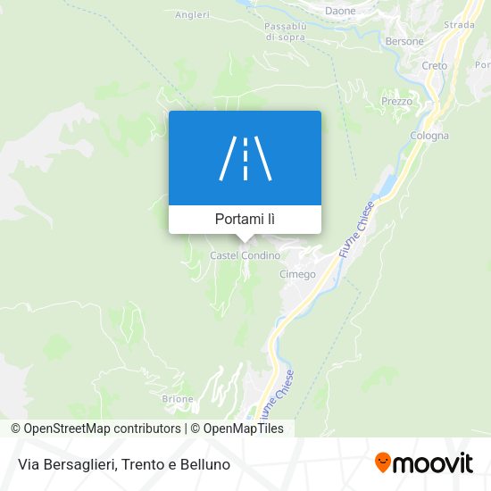 Mappa Via Bersaglieri