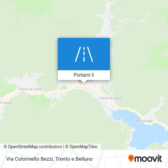 Mappa Via Colonnello Bezzi