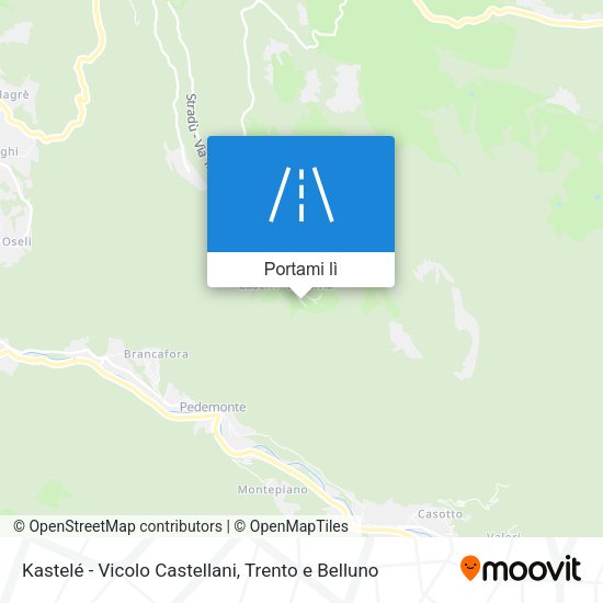 Mappa Kastelé - Vicolo Castellani