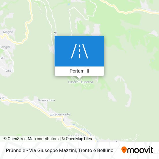 Mappa Prünndle - Via Giuseppe Mazzini