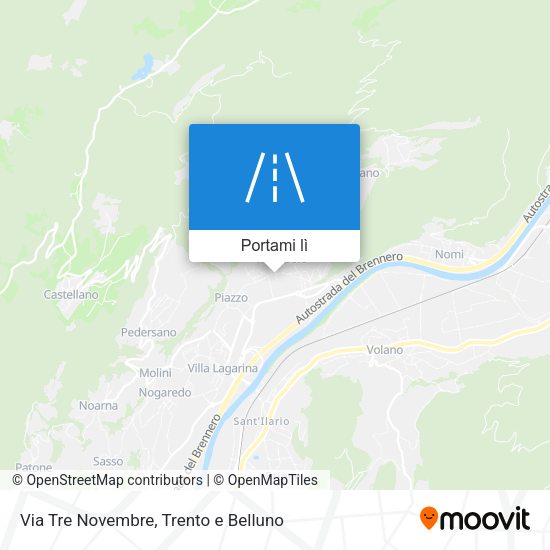 Mappa Via Tre Novembre