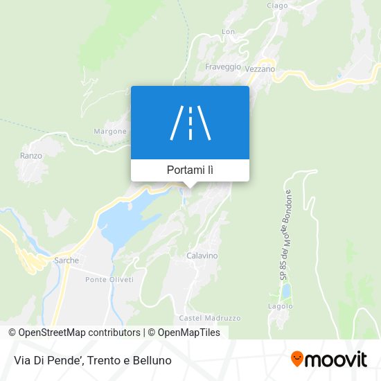 Mappa Via Di Pende’