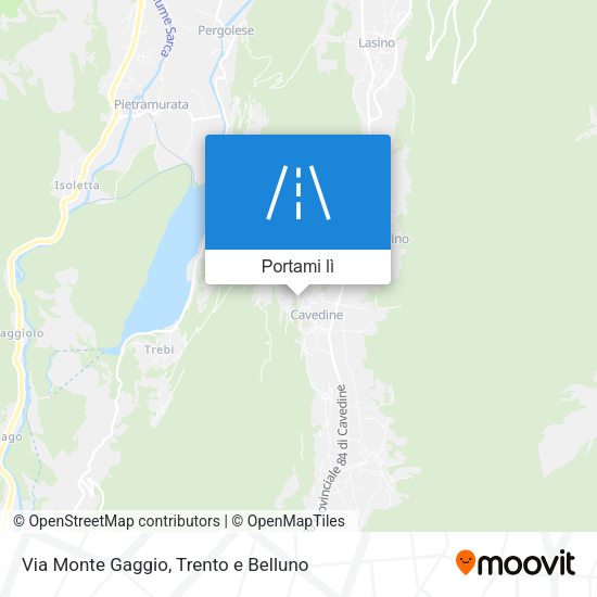 Mappa Via Monte Gaggio