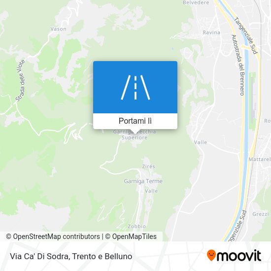 Mappa Via Ca' Di Sodra