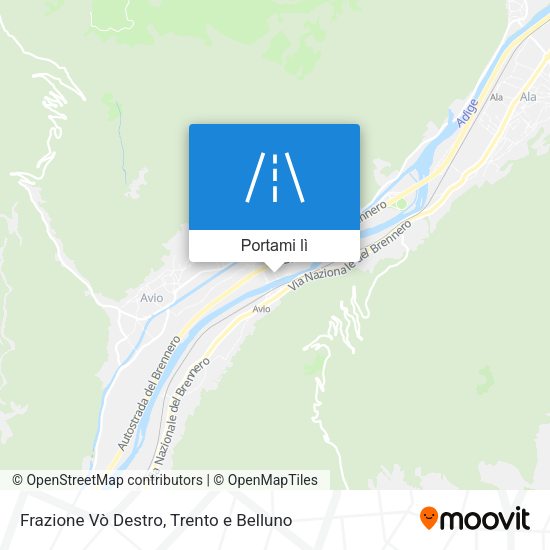 Mappa Frazione Vò Destro