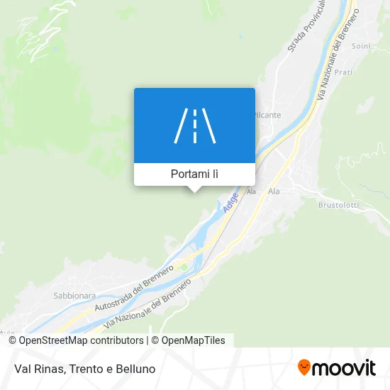 Mappa Val Rinas