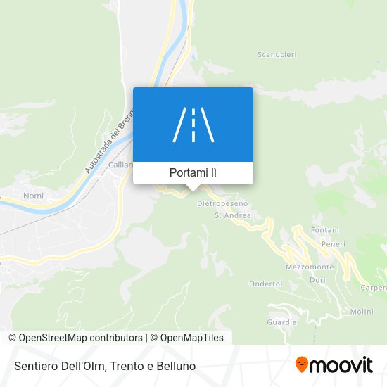 Mappa Sentiero Dell'Olm