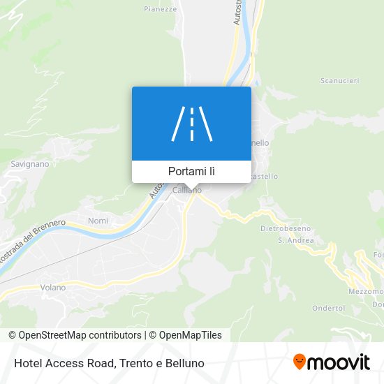 Mappa Hotel Access Road