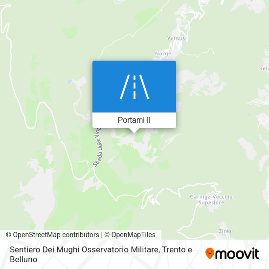 Mappa Sentiero Dei Mughi Osservatorio Militare