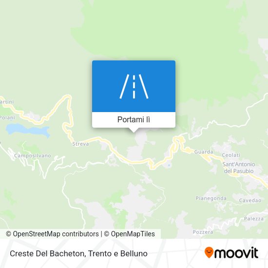 Mappa Creste Del Bacheton