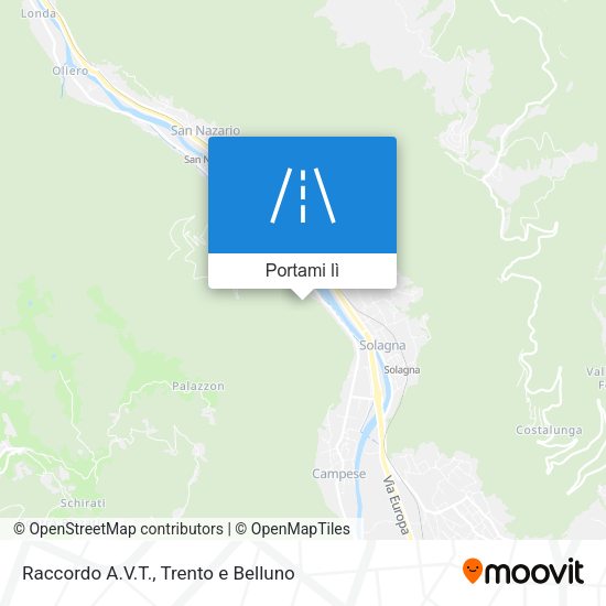 Mappa Raccordo A.V.T.