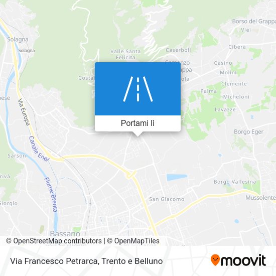 Mappa Via Francesco Petrarca