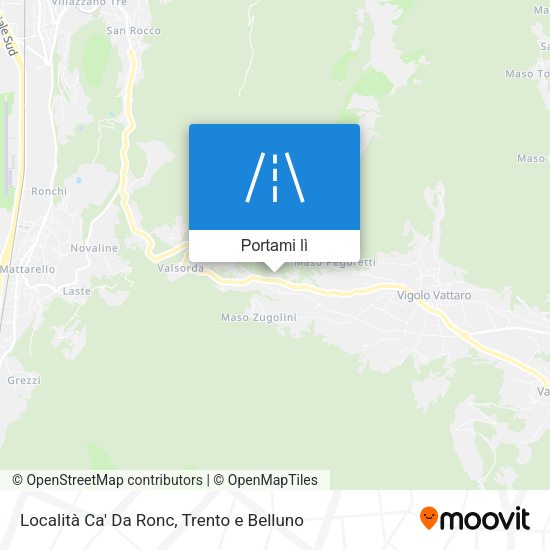 Mappa Località Ca' Da Ronc