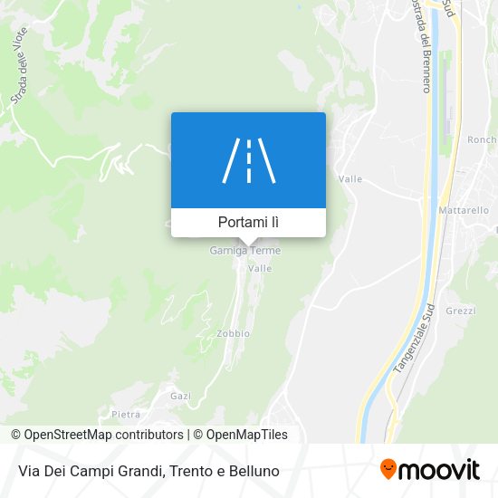 Mappa Via Dei Campi Grandi