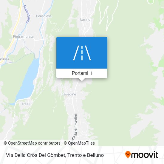 Mappa Via Della Cròs Del Gòmbet