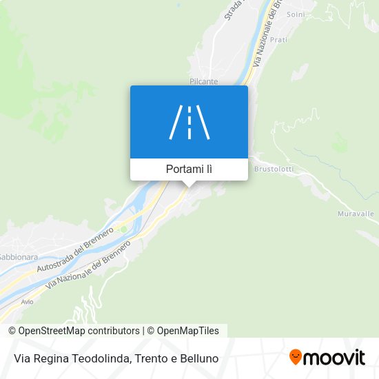 Mappa Via Regina Teodolinda