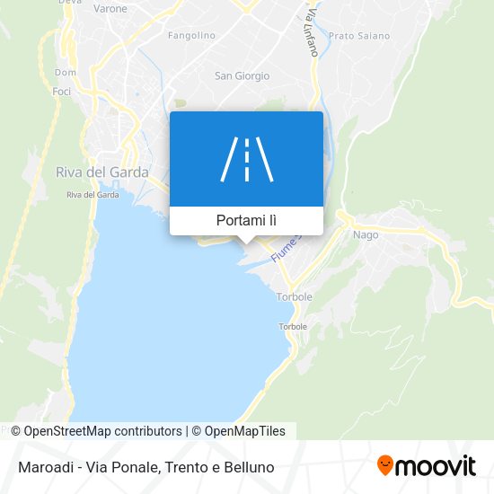 Mappa Maroadi - Via Ponale