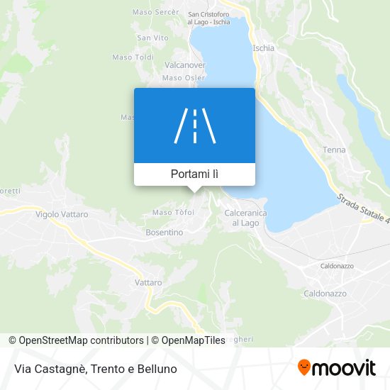 Mappa Via Castagnè