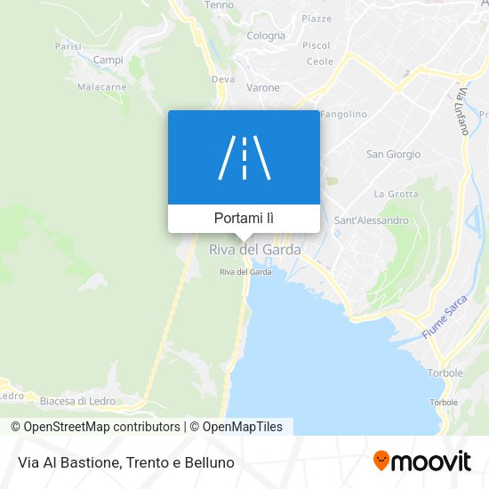 Mappa Via Al Bastione
