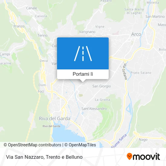 Mappa Via San Nazzaro
