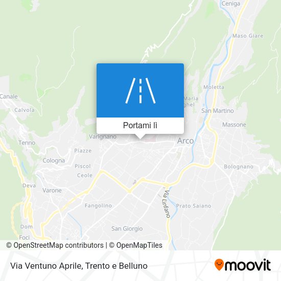 Mappa Via Ventuno Aprile