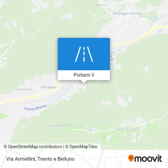 Mappa Via Armellini