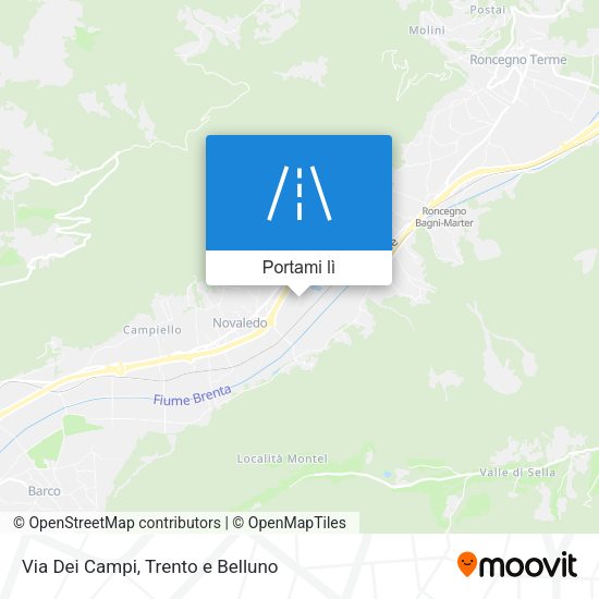 Mappa Via Dei Campi