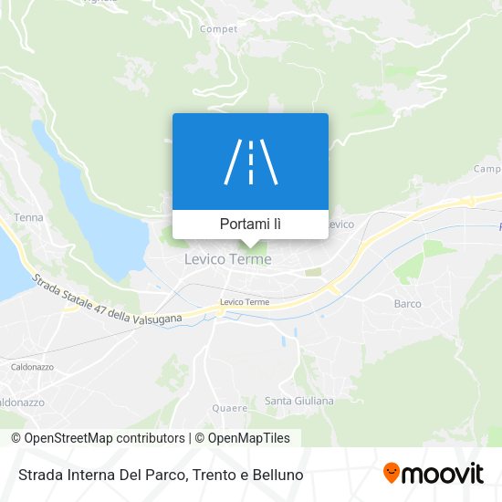 Mappa Strada Interna Del Parco