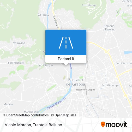 Mappa Vicolo Marcon